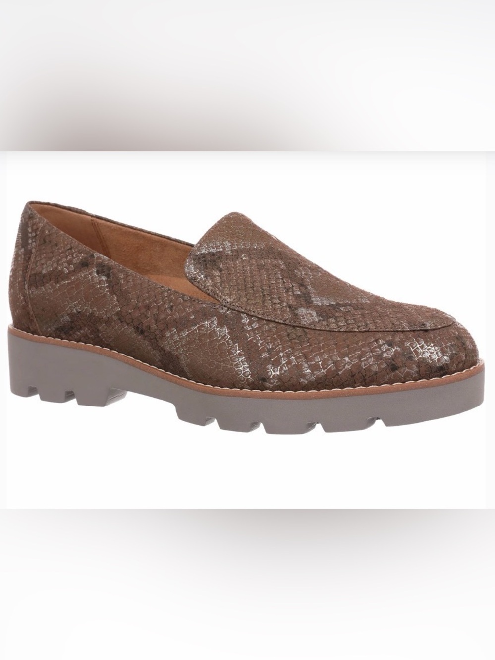 Vionic Kensley snake print leather
